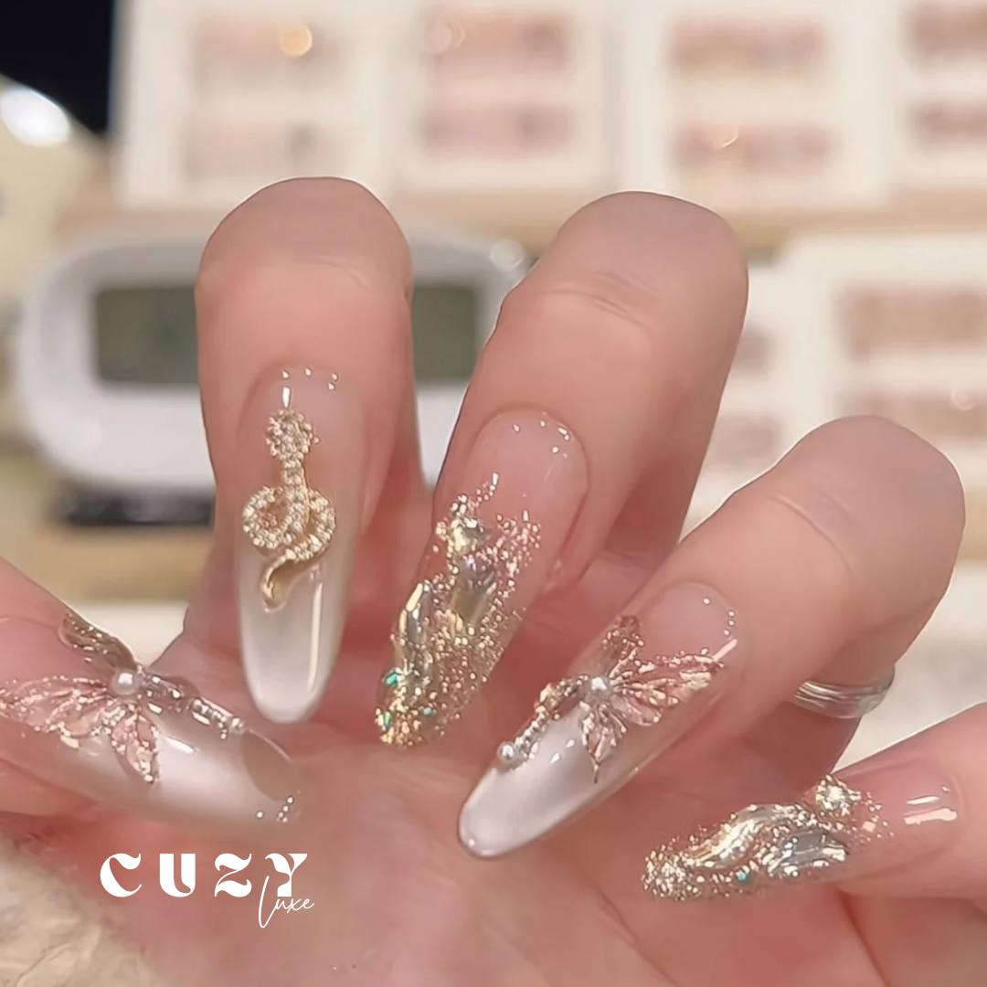 Gilded Queen Nail Art