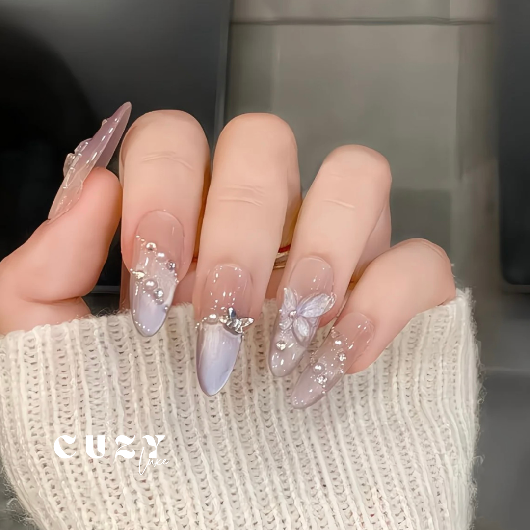 Crystal Whisper Nail Art