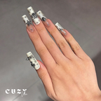 Silver Rebel Nails Art