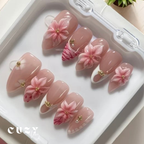 Blush Bloom Nail Art