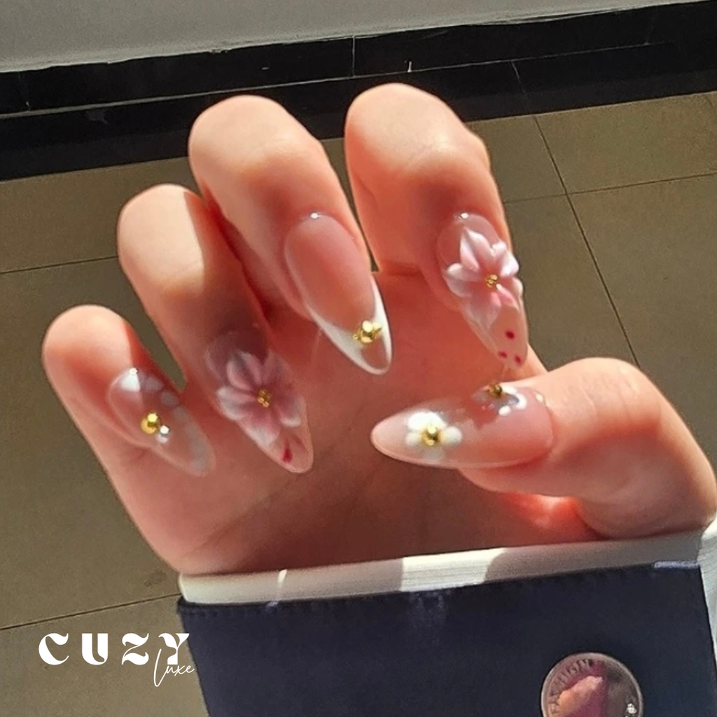 Blush Bloom Nail Art