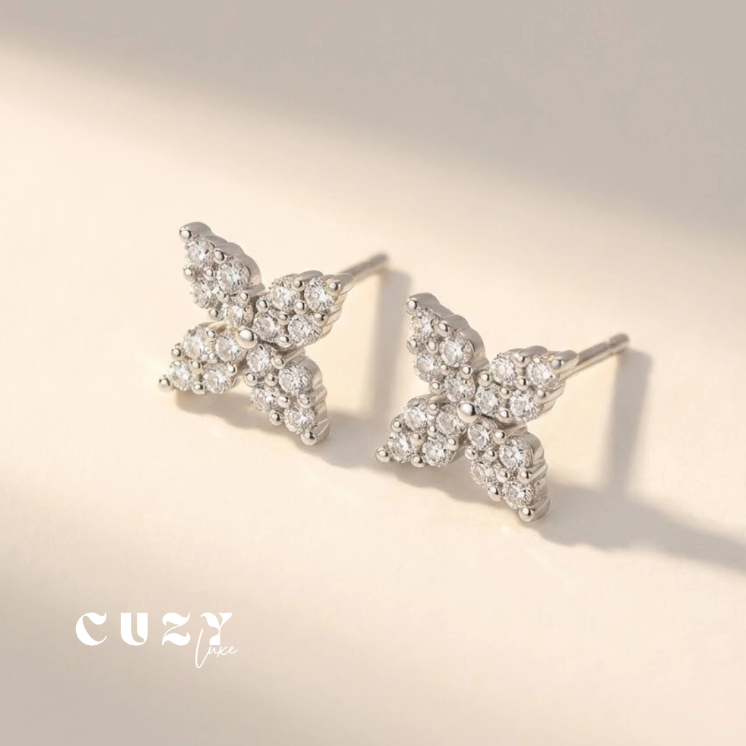 Crystal Butterfly Earrings
