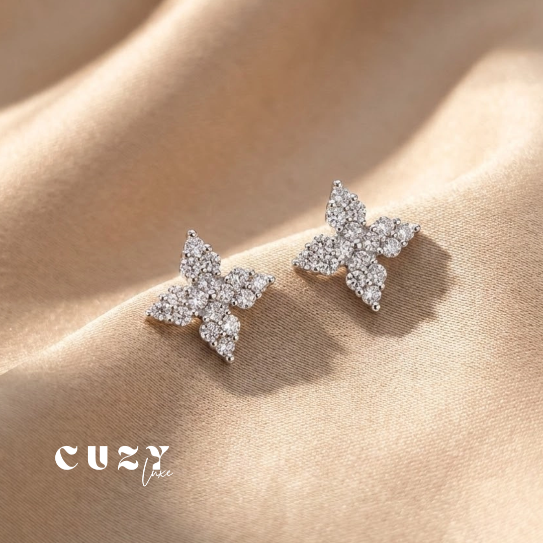 Crystal Butterfly Earrings