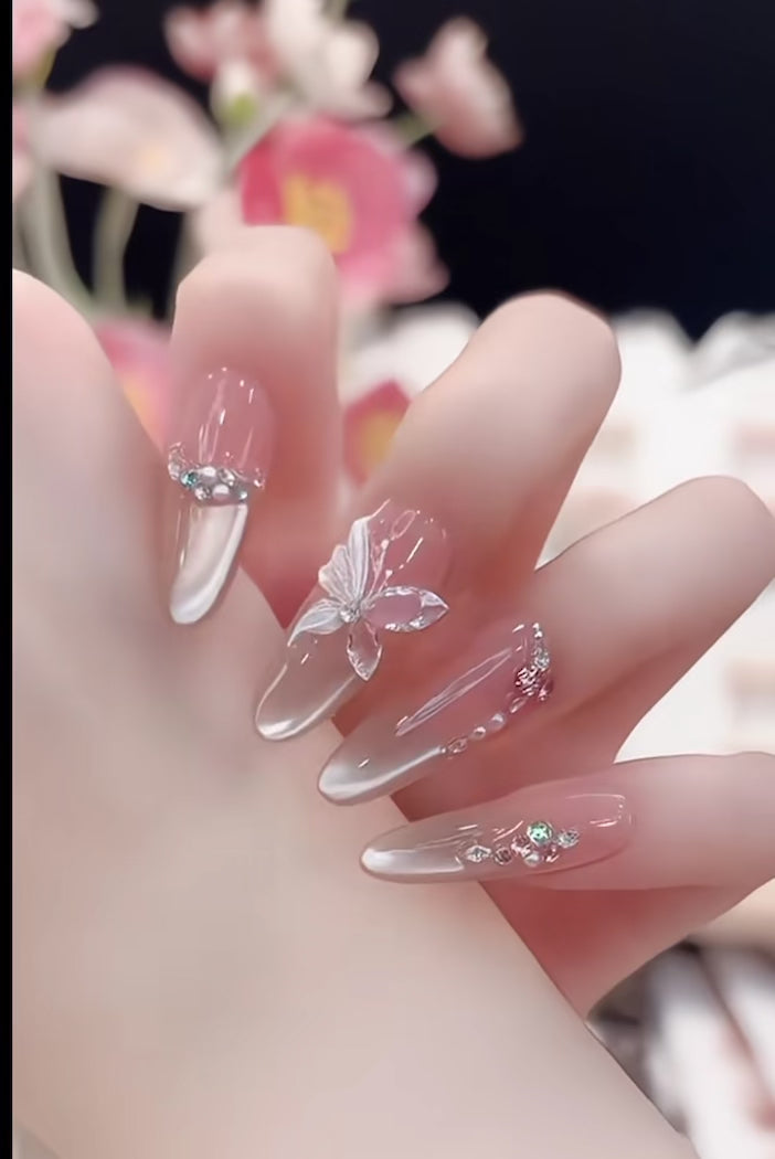 Crystal Whisper Nail Art
